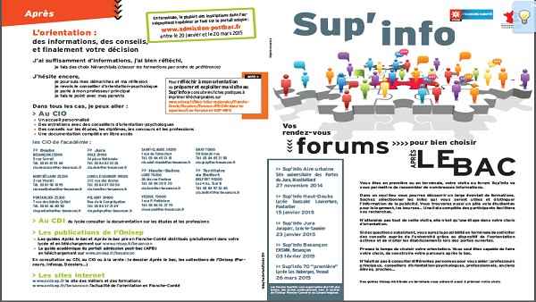 Les prochains forums Studyrama, Besançon, luxeuil, Pontarlier ...